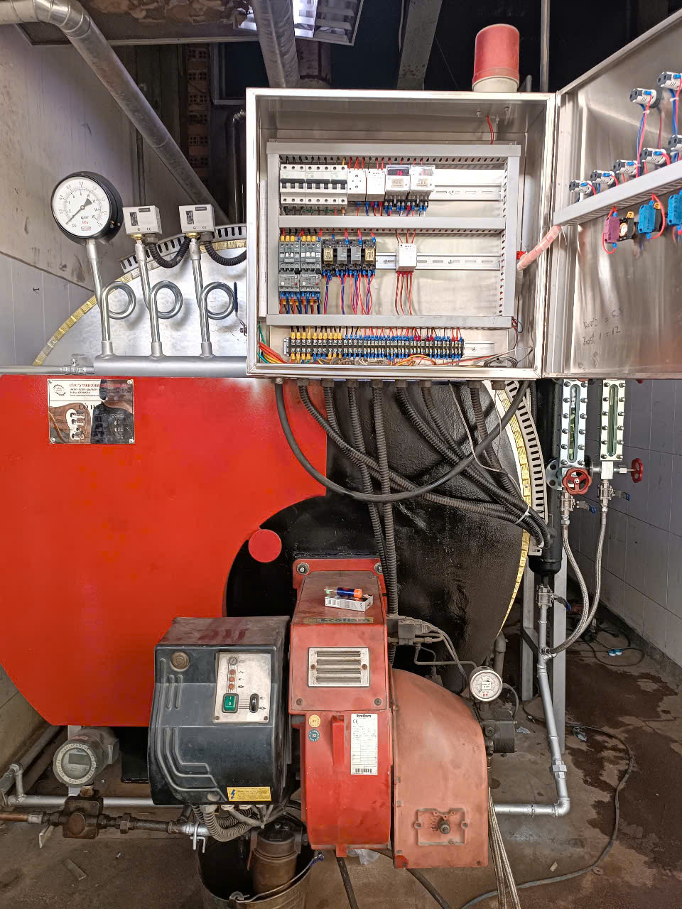 sửa đầu đốt dầu nồi hơi